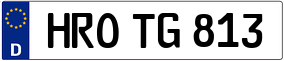 Trailer License Plate